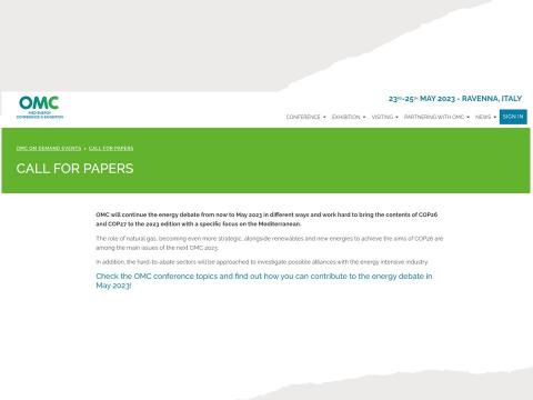 Locandina OMC Call for papers