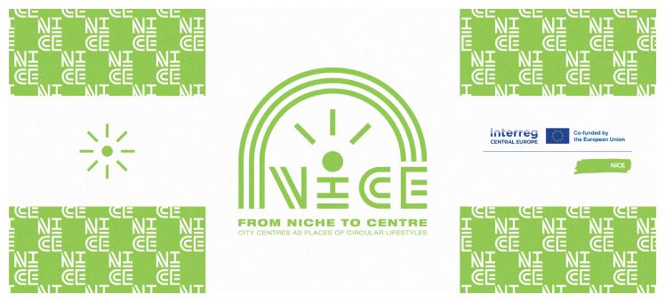 Copertina del progetto NICE  From Niche to Centre - City Centres as Places of Circular Lifestyles