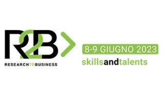 Logo dell'evento Research to Business organizzato dalla Regione Emilia Romagna