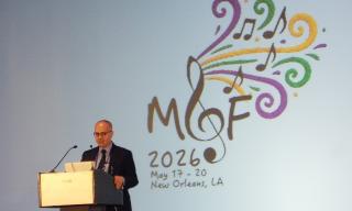 Omar Yaghi durante la Plenary di apertura del congresso