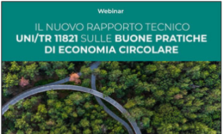 Locandina Webinar Titolo Webinar e immagine di alberi